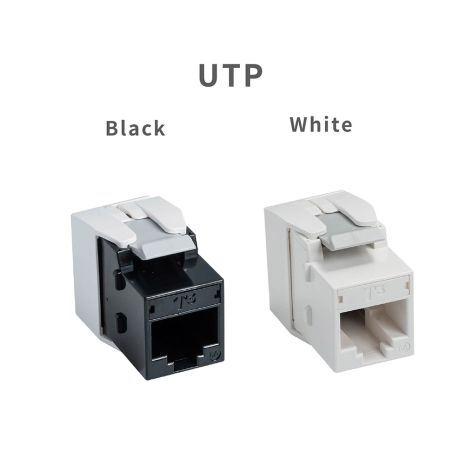 UTP / STP 180度 免工具式資訊插座 附5色片